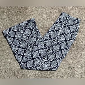 Boston Proper Snake Print Wide Leg Pant